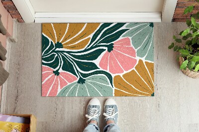 Doormat Geometric flowers