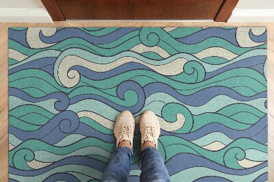 Doormat Sea waves
