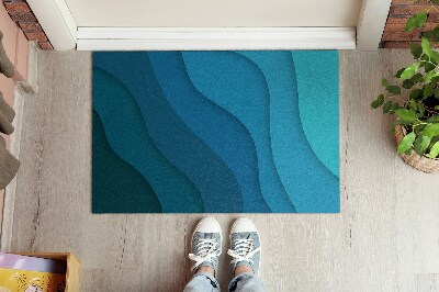 Entry mat Blue gradient