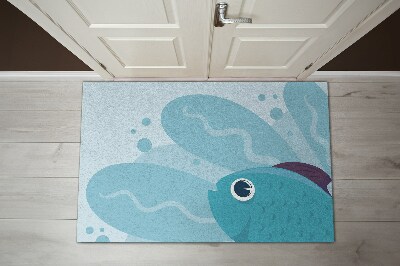 Entry mat Blue fish