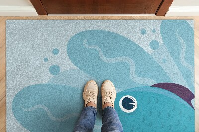 Entry mat Blue fish