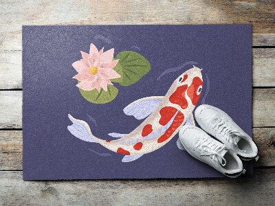 Door mat Fish koi