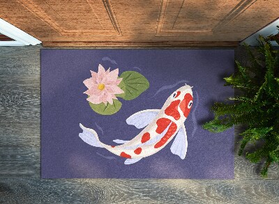 Door mat Fish koi