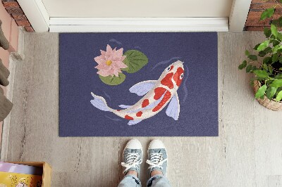 Door mat Fish koi