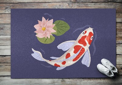 Door mat Fish koi