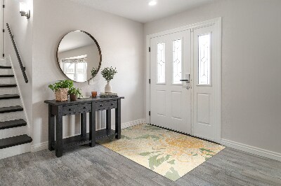 Indoor door mat Chrysanthemum flowers