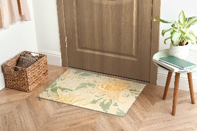 Indoor door mat Chrysanthemum flowers