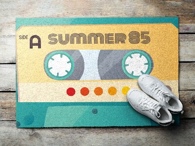 Indoor door mat Retro cassette summertime 85