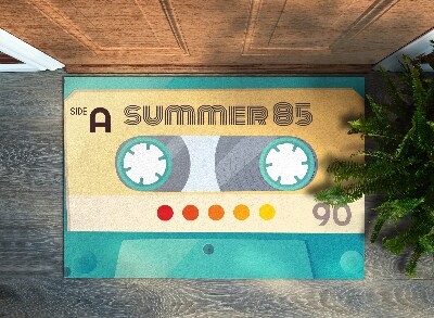 Indoor door mat Retro cassette summertime 85