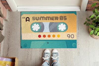 Indoor door mat Retro cassette summertime 85