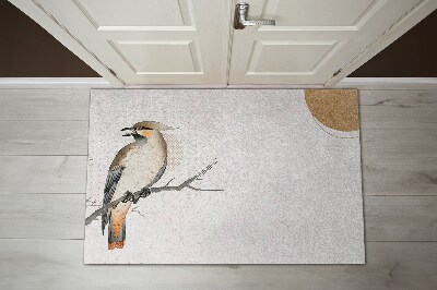 Indoor door mat Bird on a branch