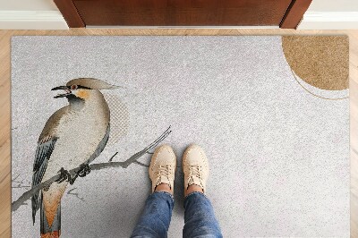 Indoor door mat Bird on a branch
