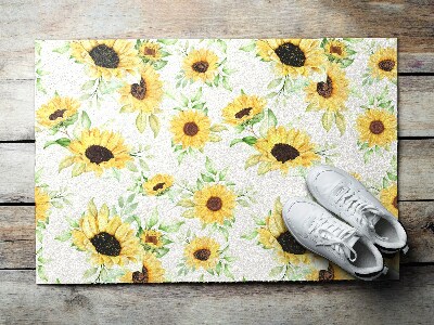 Doormat Sunflowers flowers