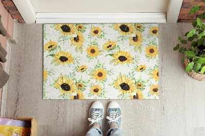 Doormat Sunflowers flowers