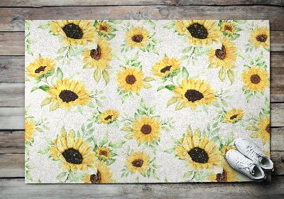 Doormat Sunflowers flowers