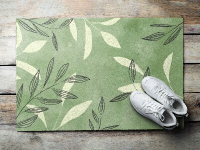 Doormat Watercolor leaves