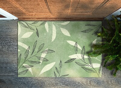Doormat Watercolor leaves