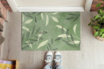 Doormat Watercolor leaves