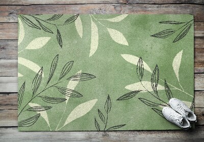 Doormat Watercolor leaves