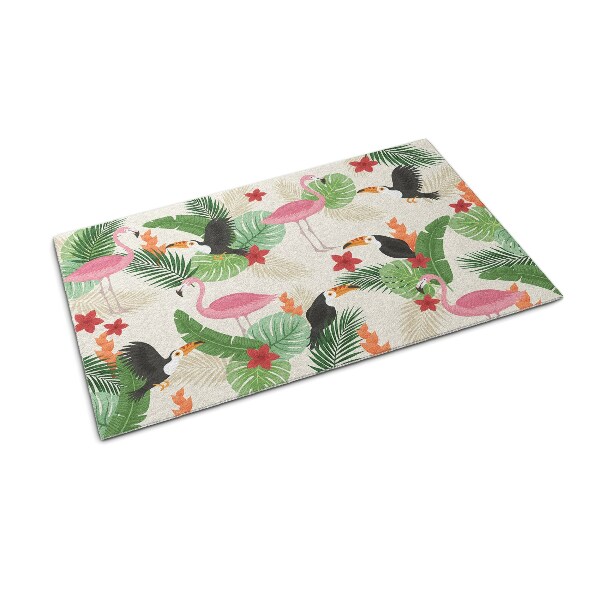 Doormat Flamingo birds