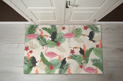 Doormat Flamingo birds