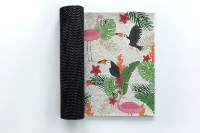 Doormat Flamingo birds