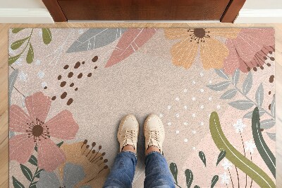 Doormat Floral pattern