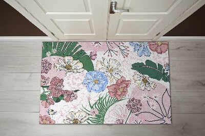 Doormat Colorful flowers