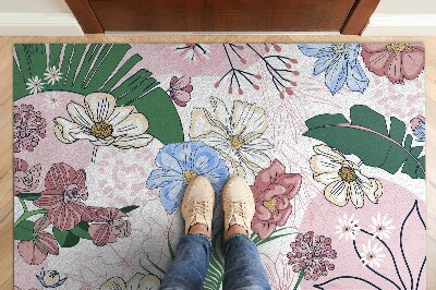 Doormat Colorful flowers
