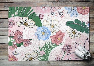 Doormat Colorful flowers