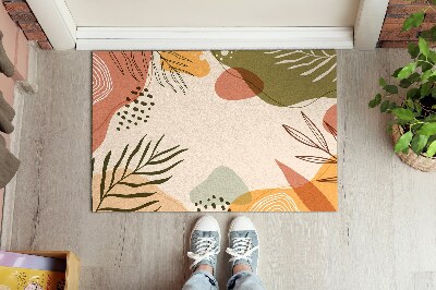 Doormat Geometric plant