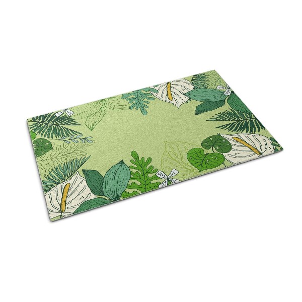 Doormat Green leaves