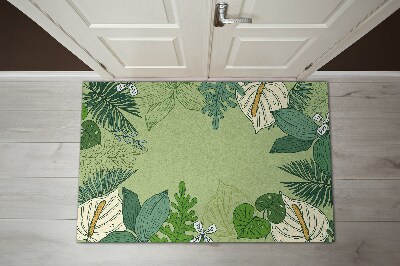 Doormat Green leaves