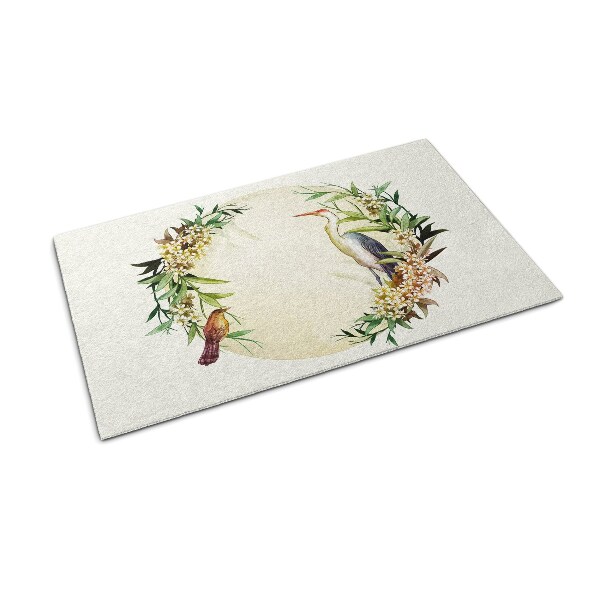 Doormat Composition flowers birds