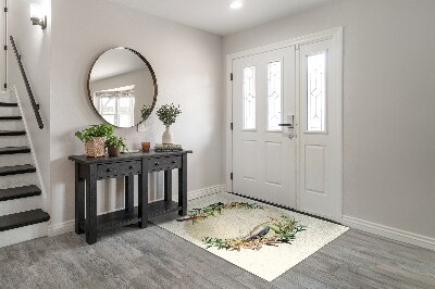 Doormat Composition flowers birds