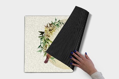 Doormat Composition flowers birds