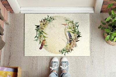 Doormat Composition flowers birds