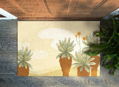 Door mat Palm trees