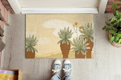 Door mat Palm trees