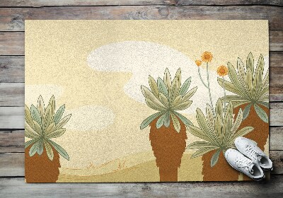 Door mat Palm trees