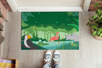 Door mat Exotic animals