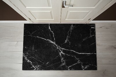 Door mat Black marble