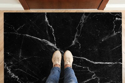 Door mat Black marble