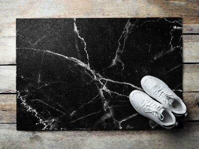 Door mat Black marble