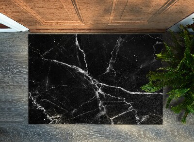 Door mat Black marble