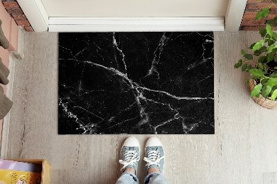 Door mat Black marble