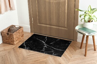 Door mat Black marble