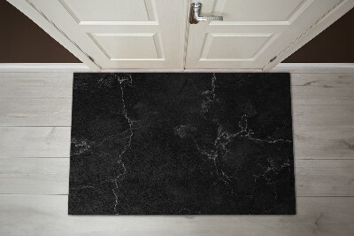 Door mat Black marble