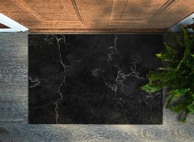 Door mat Black marble