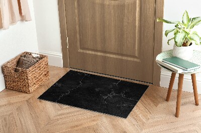 Door mat Black marble